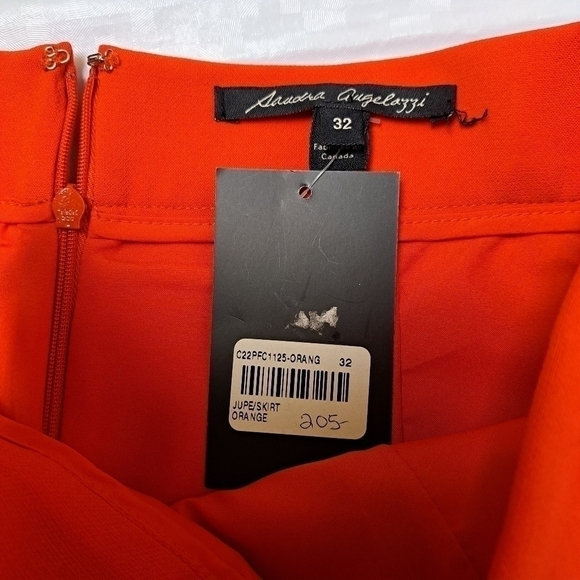 𝅺SANDRA Angelozzi Red Pencil Skirt  Skirt - Picture 2 of 10